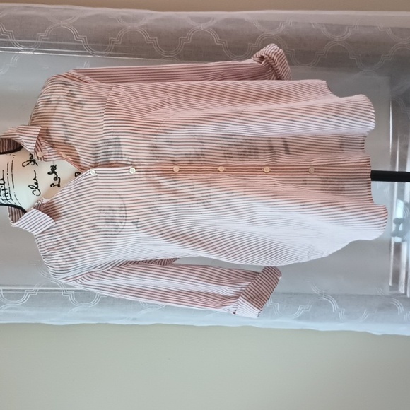 Ann Taylor Factory Striped Long Sleeve or 3/4 Sleeve Button Down Blouse - Picture 1 of 9